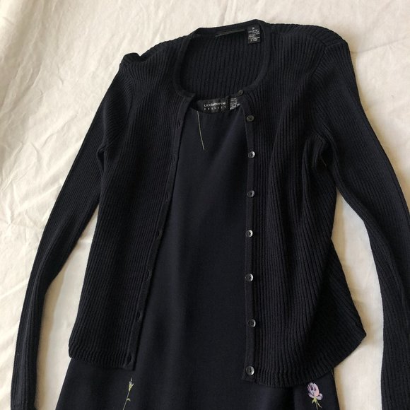 Liz Claiborne Long Dress with Sweater - Picture 3 of 9